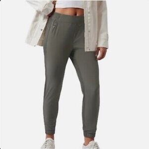 Athleta Brooklyn Olive Green Jogger Pants W1177 Plus Size 26